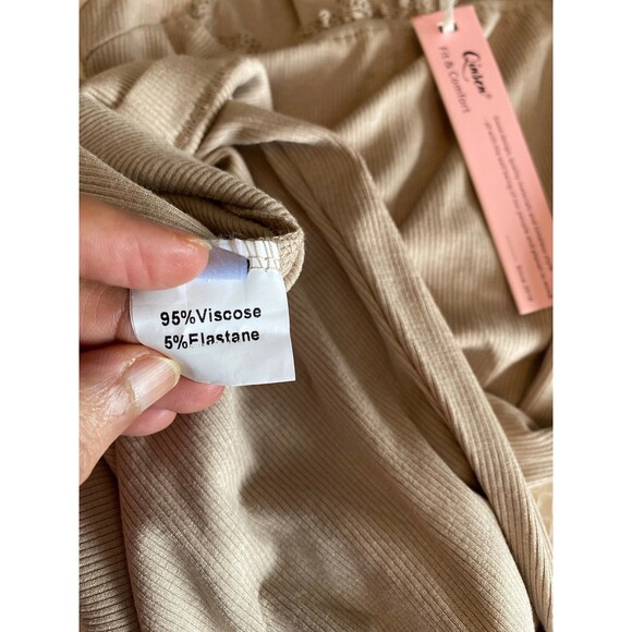 QINSEN Women's Square Neck with Lace Detail Long Maxi Dress Sleeveless Sz M NWT - Picture 10 of 11